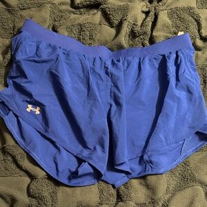 Under Armour Women's Royal Blue Athletic Running Shorts